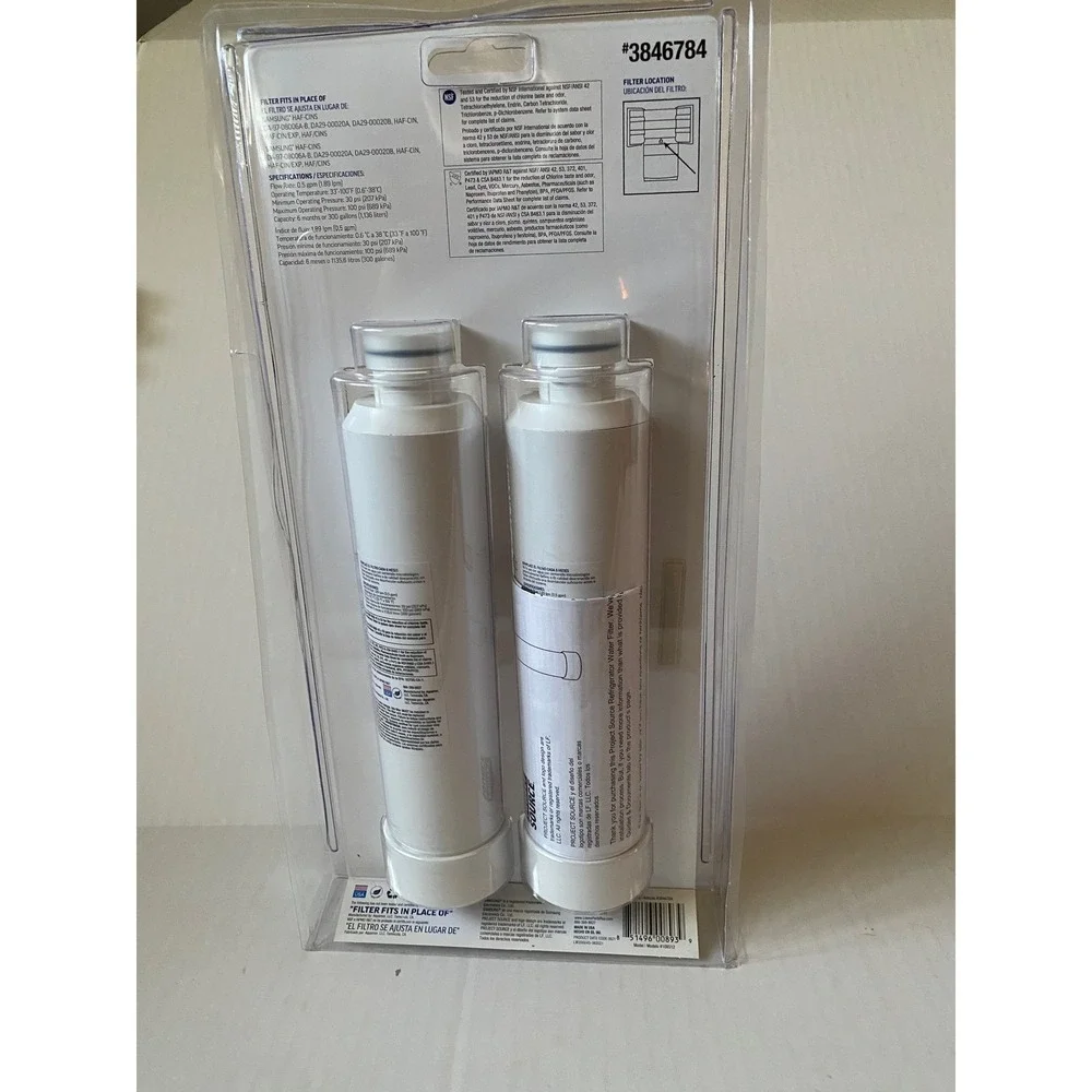 Project Source S-2-2 Refrigerator Water Filter 2-Pack Samsung HAF-CINS 3846784